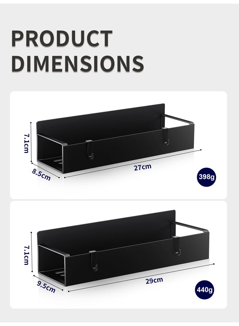 جيني جار حامل تخزين التوابل المغناطيسي المعدني المكون من 4 قطع للثلاجة والفرن، منظمات الثلاجة السوداء والتخزين - Image 5
